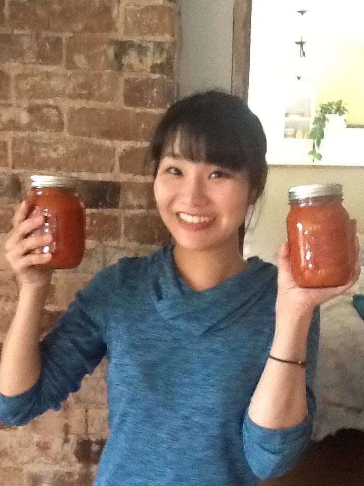 Making jam Making jam